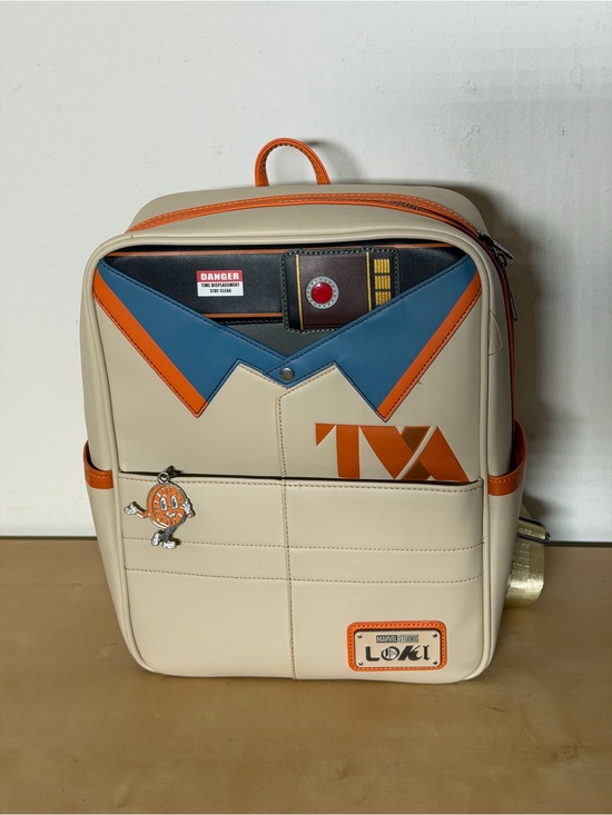 Loungefly Handbags - Loungefly Marvel Studios Loki TVA Variant Miss Minutes Hard Tag Mini Backpack